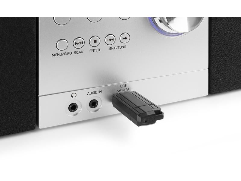 Audizio Micro-HiFi Anlage Metz Aluminium