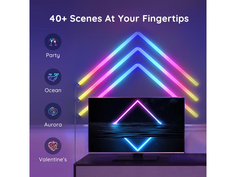 Govee Wandleuchte Glide, 6+1, 1.8 m, RGBIC