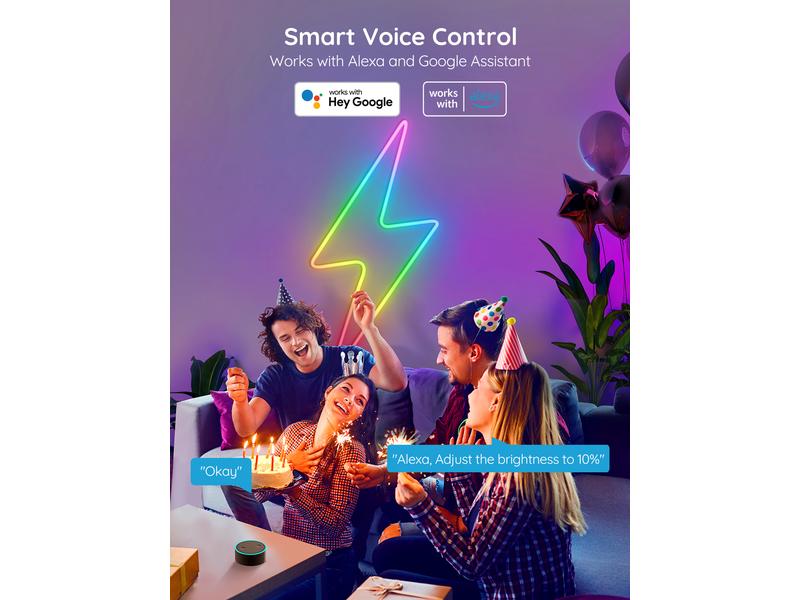 Govee LED Stripe Neon, 3 m, RGBIC, Matter