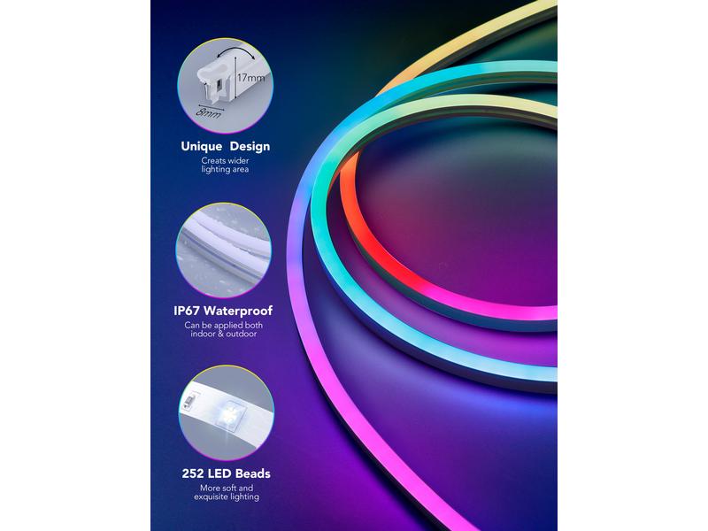 Govee LED Stripe Neon, 3 m, RGBIC, Matter