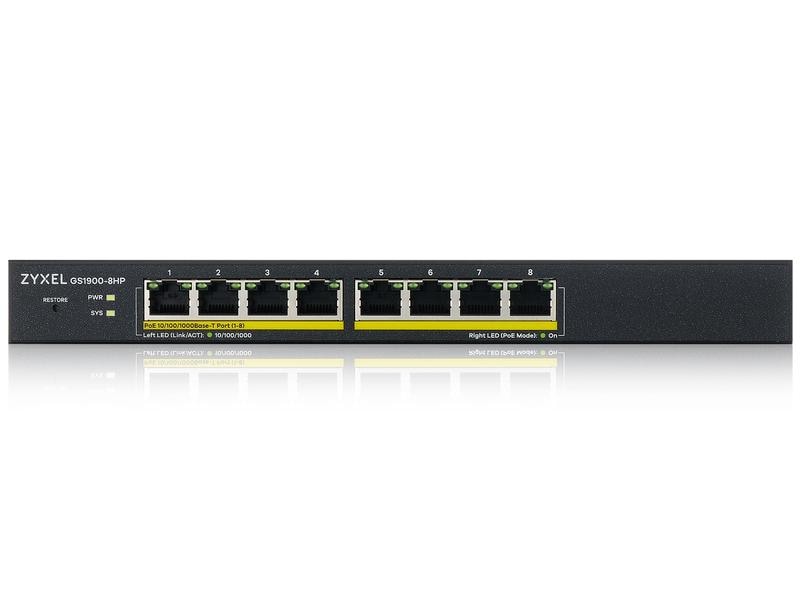 Zyxel PoE+ Switch GS1900-8HP V3 8 Port