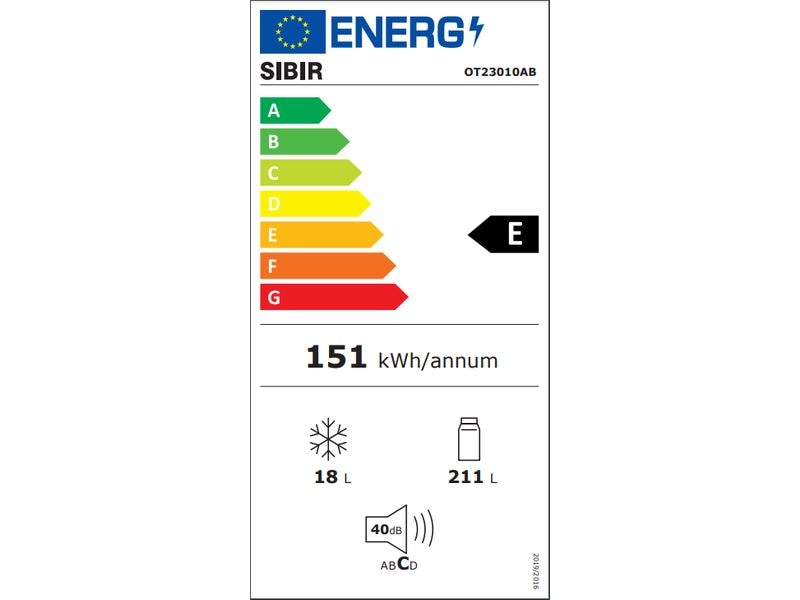 Sibir Kühl-Gefrierkombination Oldtimer OT23010 AB Rechts