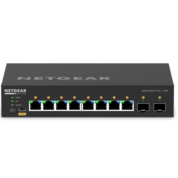 Netgear PoE+ Switch M4250-8G2XF-PoE+ 10 Port