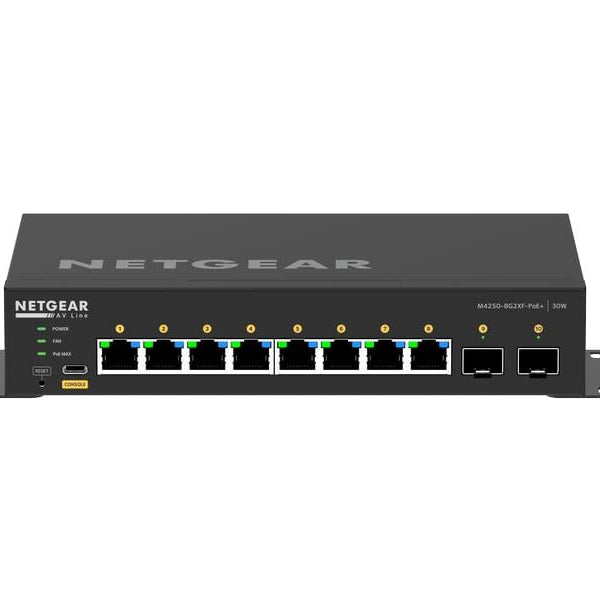 Netgear PoE+ Switch M4250-8G2XF-PoE+ 10 Port