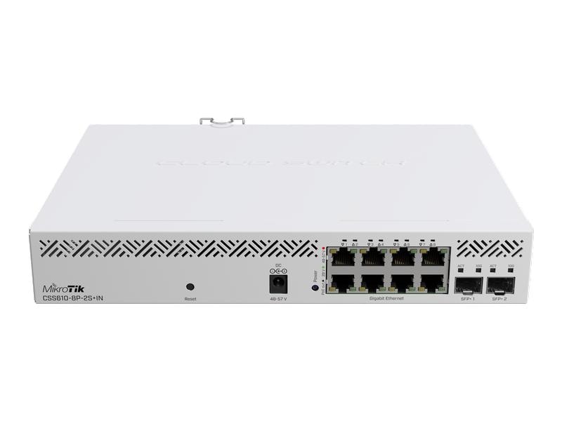 MikroTik PoE+ Switch CSS610-8P-2S+IN 10 Port