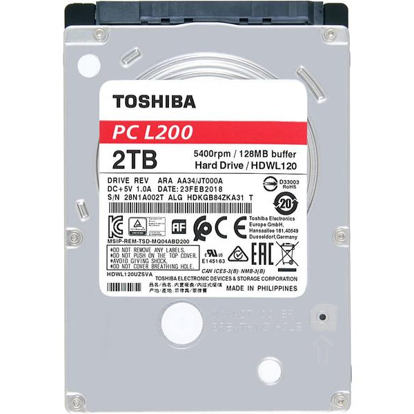 Toshiba L200 - 2TB - 2.5