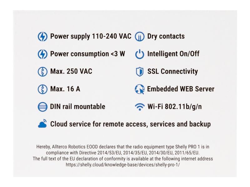 Shelly WLAN-Schaltaktor Shelly Pro 1