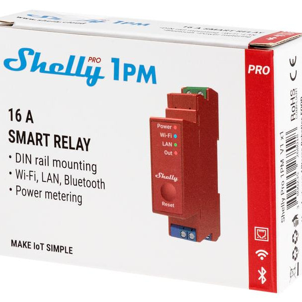 Shelly WLAN-Schaltaktor Shelly Pro 1PM mit Leistungsmessung