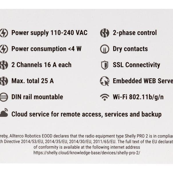 Shelly WLAN-Schaltaktor Shelly Pro 2