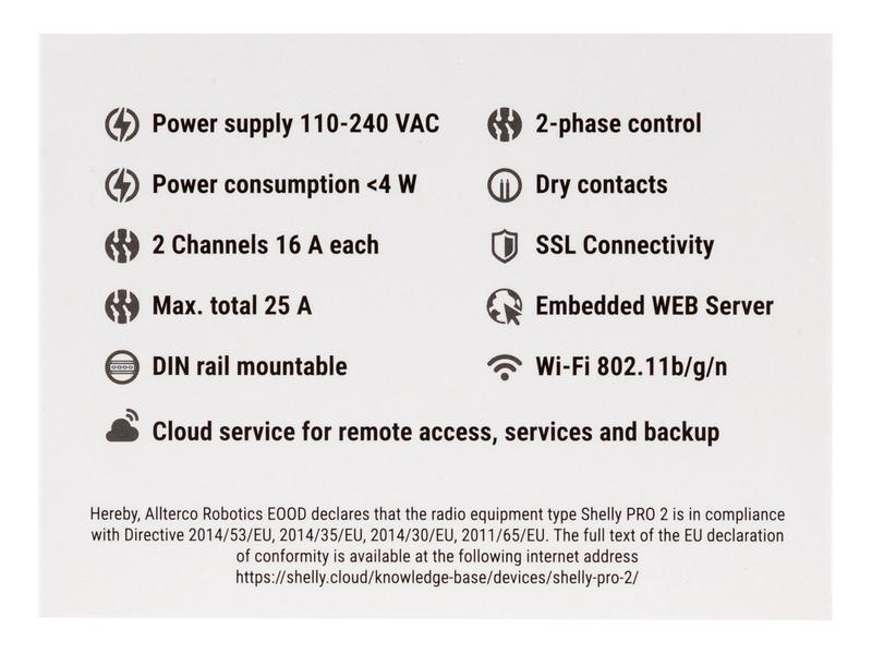 Shelly WLAN-Schaltaktor Shelly Pro 2