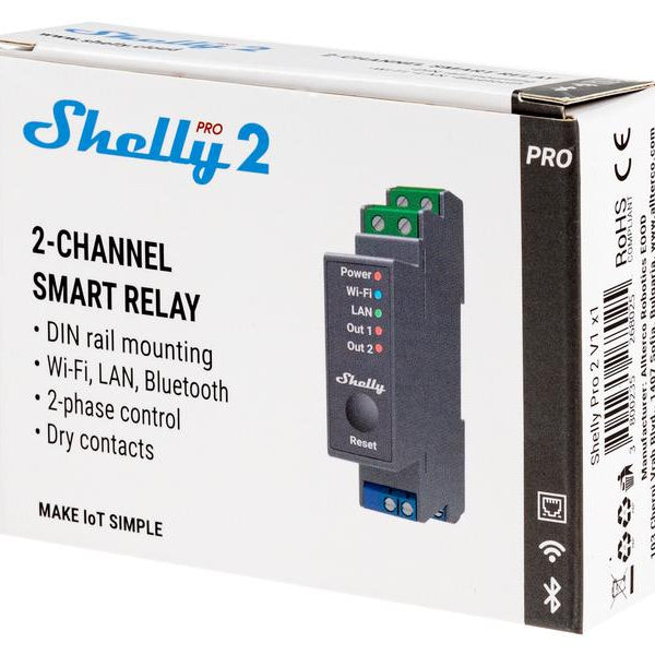 Shelly WLAN-Schaltaktor Shelly Pro 2