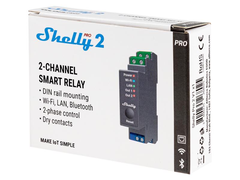Shelly WLAN-Schaltaktor Shelly Pro 2