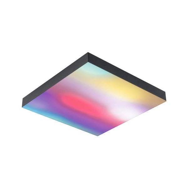 Paulmann Deckenleuchte LED Panel Velora Rainbow, 13.2W, RGBW, Schwarz