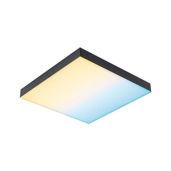 Paulmann Deckenleuchte LED Panel Velora Rainbow, 13.2W, RGBW, Schwarz