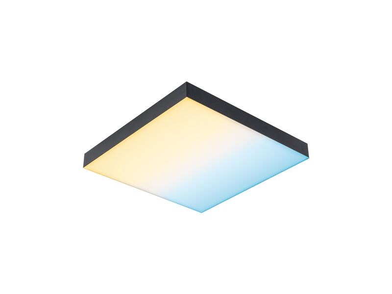 Paulmann Deckenleuchte LED Panel Velora Rainbow, 13.2W, RGBW, Schwarz