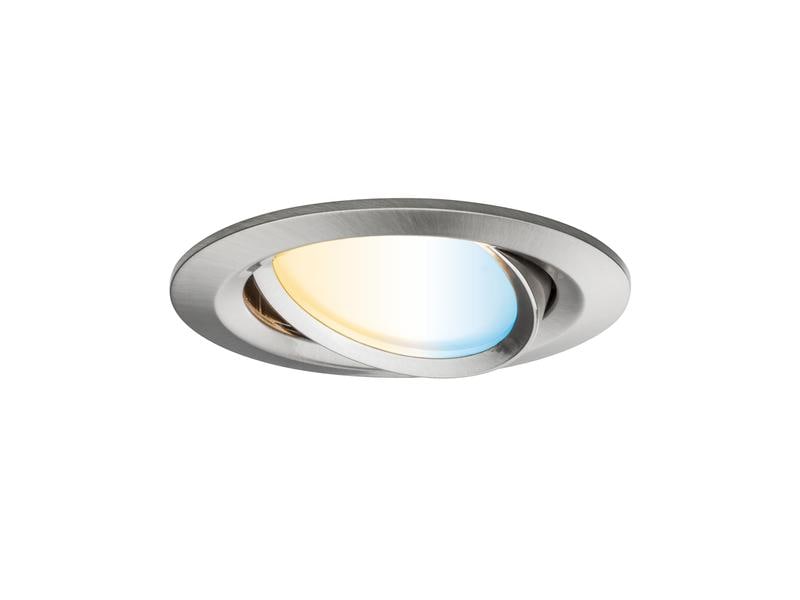 Paulmann Einbauspot Nova Plus Set, 3 x 6 W, 2700- 6500 K, Eisen