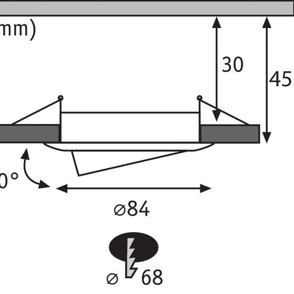 Paulmann Einbauspot Nova Coin 3-Stepdim Set, 3 x 6 W, 2700 K, Weiss