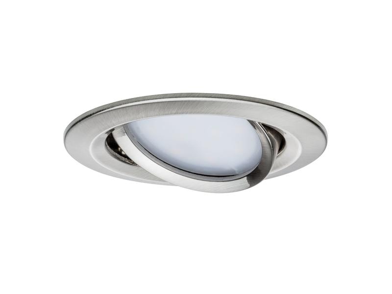 Paulmann Einbauspot Nova Coin Set, 3 x 6 W, 2700 K, Eisen