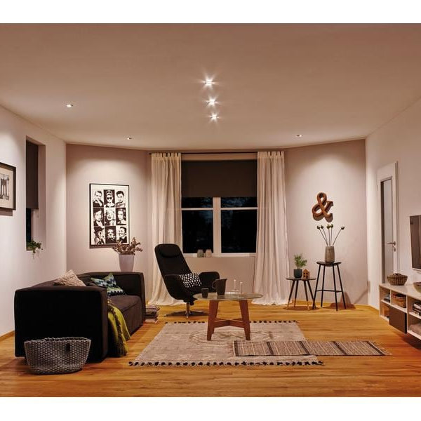 Paulmann Einbauspot Nova Plus Coin Set, 3 x 6 W, 2700 K, Eisen