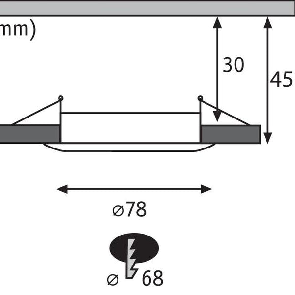Paulmann Einbauspot Nova Coin Starr Set, 3 x 6 W, 2700 K, Weiss