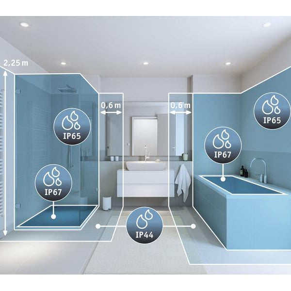 Paulmann Einbauspot HomeSpa Calla Set, 3 x 5.5 W, 2700- 6500 K, Weiss