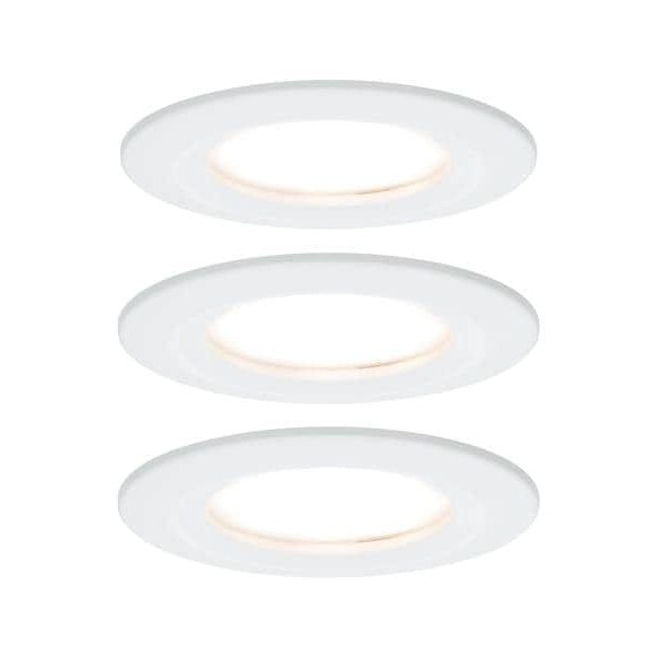 Paulmann Einbauspot Nova Coin Starr Set, 3 x 6 W, 2700 K, Weiss