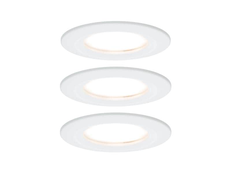 Paulmann Einbauspot Nova Coin Starr Set, 3 x 6 W, 2700 K, Weiss