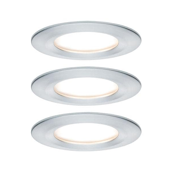 Paulmann Einbauspot Nova Coin Starr Set, 3 x 6 W, 2700 K, Chrom
