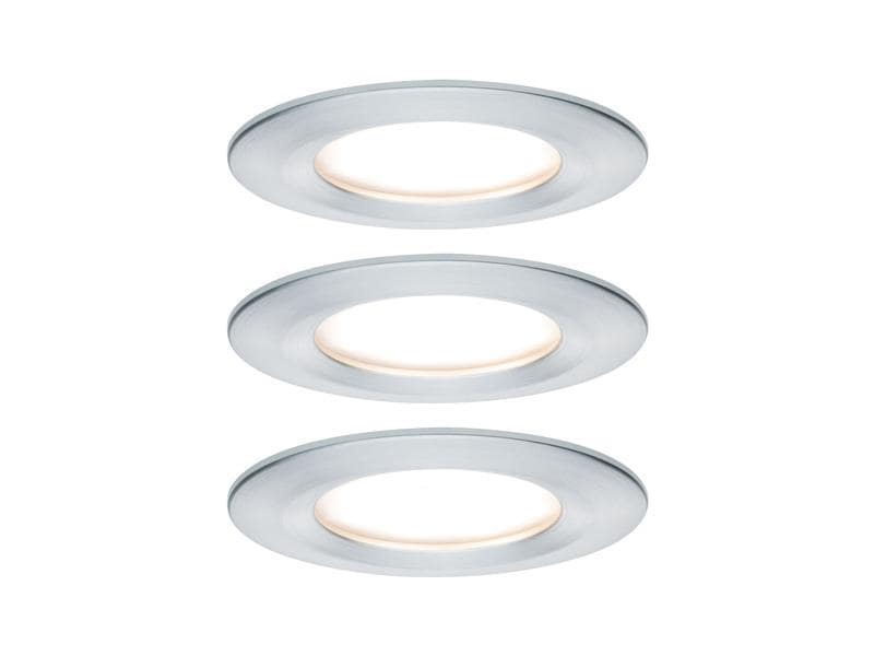 Paulmann Einbauspot Nova Coin Starr Set, 3 x 6 W, 2700 K, Chrom