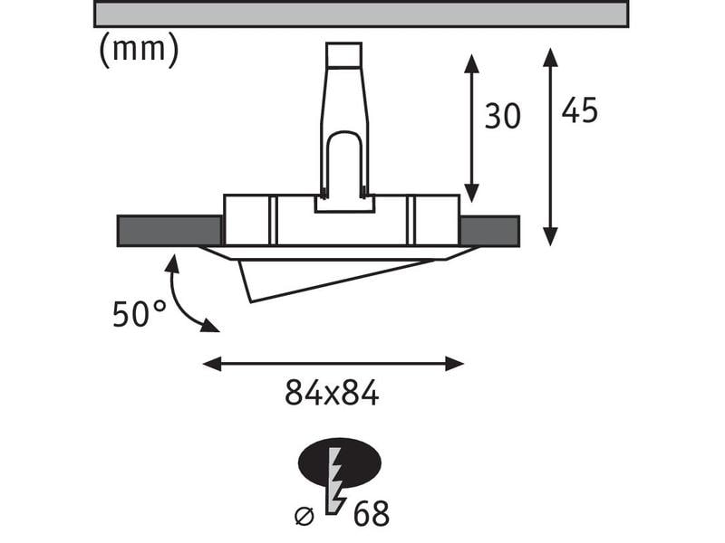 Paulmann Einbauspot Nova Coin 3-Stepdim Set, 3 x 6 W, 2700 K, Silber