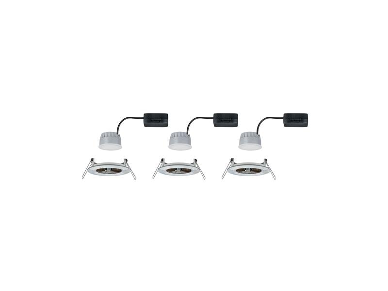 Paulmann Einbauspot Nova Coin 3-Stepdim Starr Set, 18W, 2700K, Eisen
