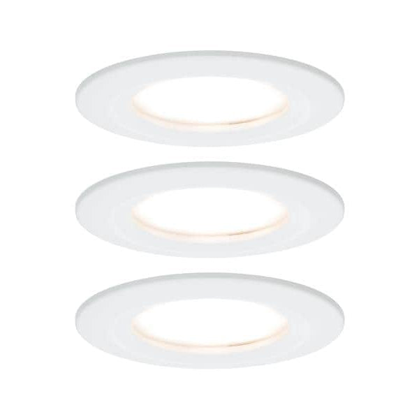 Paulmann Einbauspot Nova Coin 3-Stepdim Starr Set, 18W, 2700K, Weiss