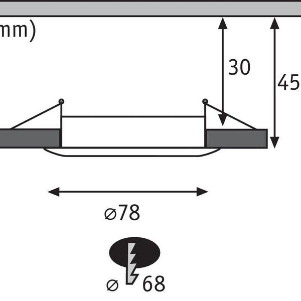 Paulmann Einbauspot Nova Plus Coin Starr Set, 3 x 6 W, 2700 K, Silber