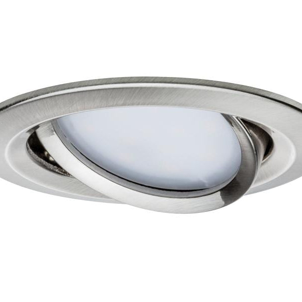 Paulmann Einbauspot Nova Plus Coin Set, 3 x 6 W, 2700 K, Eisen