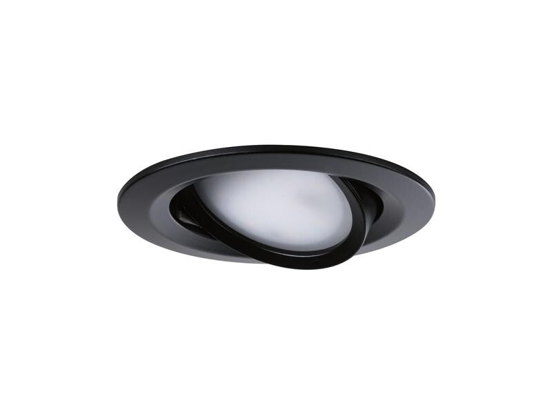 Paulmann Einbauspot Nova Coin Set, 3 x 6 W, 2700 K, Schwarz