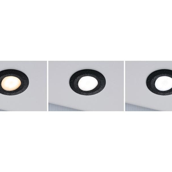 Paulmann Einbauspot HomeSpa Calla Set, 3 x 5.5W, 2700-6500K, Schwarz