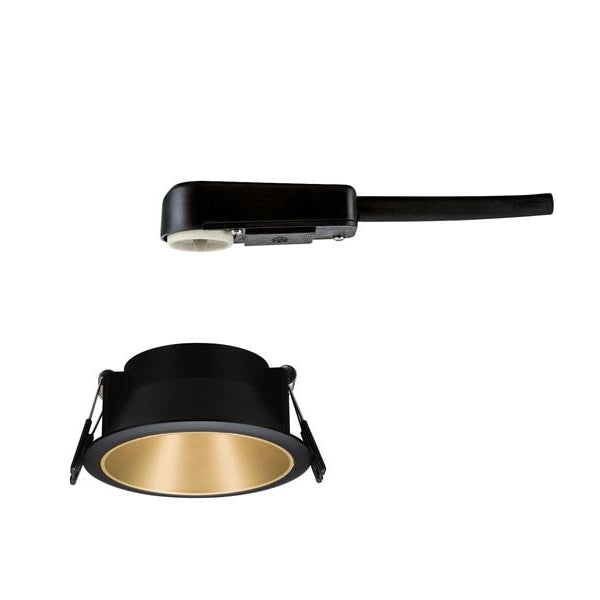 Paulmann Einbauspot Cole, 1 x GU10, 10 W, Schwarz/ Gold