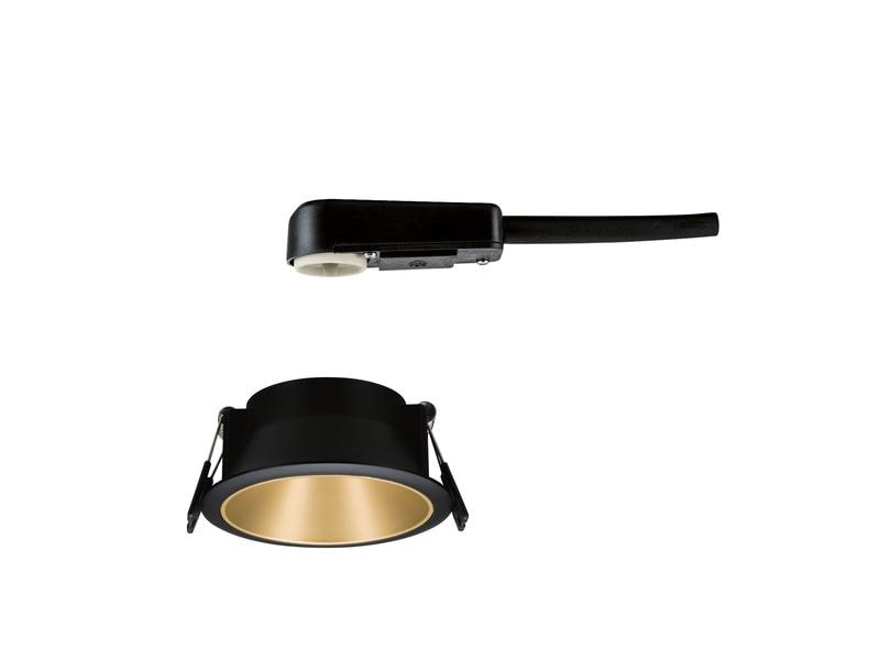 Paulmann Einbauspot Cole, 1 x GU10, 10 W, Schwarz/ Gold