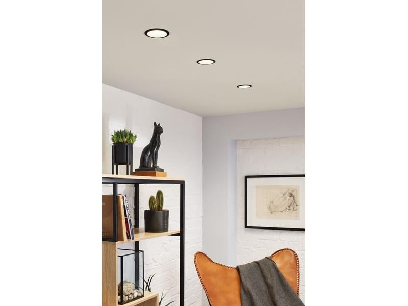 Paulmann Einbauspot Cole, 1 x GU10, 10 W, Schwarz/ Silber