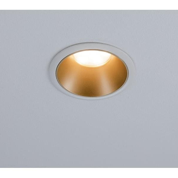 Paulmann Einbauspot Cole Coin 3-Stepdim Set, 18W, 2700 K, Weiss/ Gold