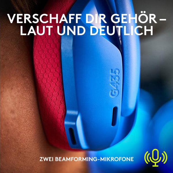 Logitech Headset G435 Gaming Lightspeed Blau