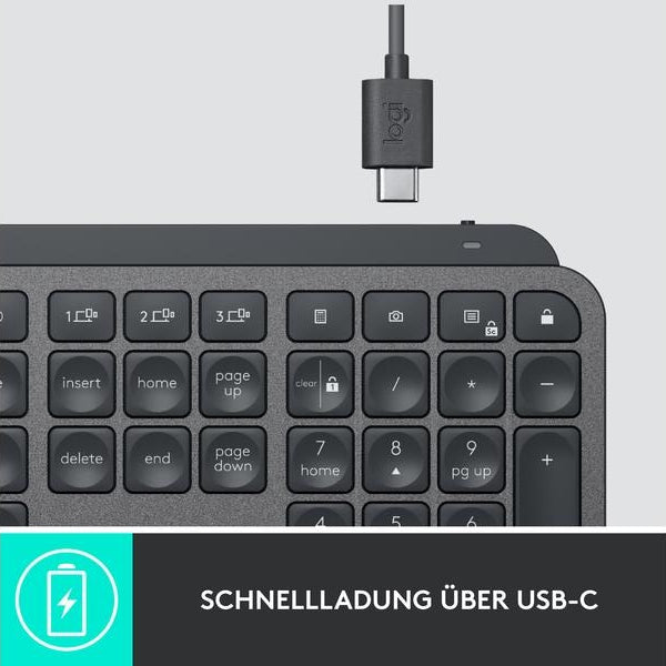 Logitech Tastatur Mx Keys for Business UK Layout