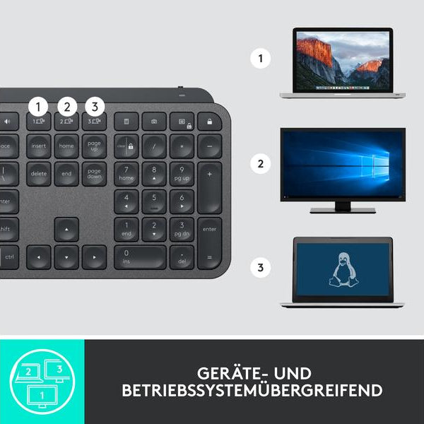 Logitech Tastatur Mx Keys for Business US Layout