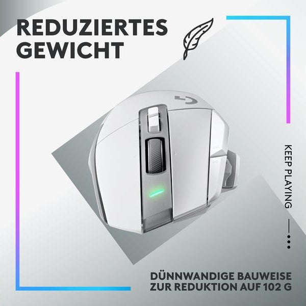 Logitech Gaming-Maus G502 X Lightspeed Weiss