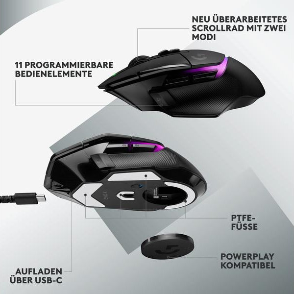 Logitech Gaming-Maus G502 X Plus Schwarz