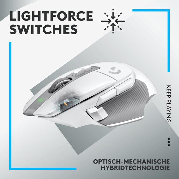 Logitech Gaming-Maus G502 X Lightspeed Weiss