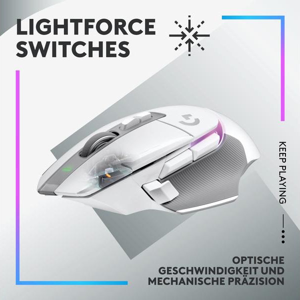 Logitech Gaming-Maus G502 X Plus Weiss
