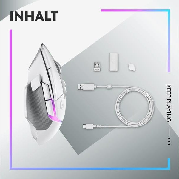 Logitech Gaming-Maus G502 X Plus Weiss