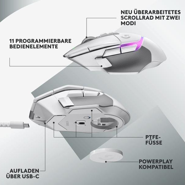 Logitech Gaming-Maus G502 X Plus Weiss