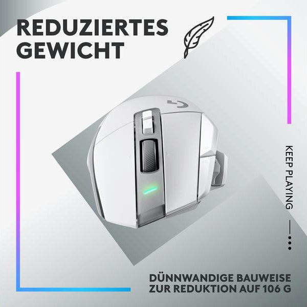Logitech Gaming-Maus G502 X Plus Weiss